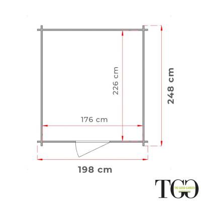 Cobertizos de Madera - Cobertizo de Madera 2x2.5 Para Herramientas