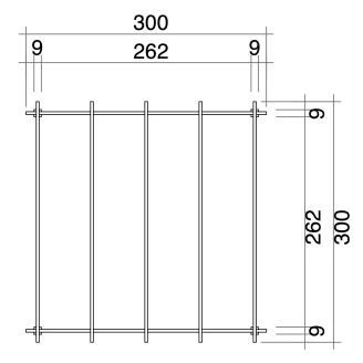 Pérgola de Madera 3x3 para Exteriores y Jardines en Pino Macizo Impregnado en Autoclave