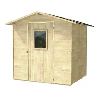 Casa de madera 2x2 Caja Cobertizo de herramientas de madera con puerta y ventana 200X207X214 Cm