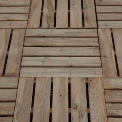 Mobiliario exterior - Loseta de madera exterior 100x100 cm KIWI...