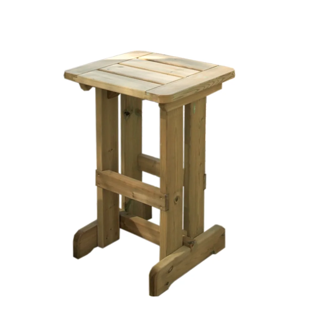 Mobiliario de exterior - Taburete alto de exterior en madera Rex 40x45x h8...