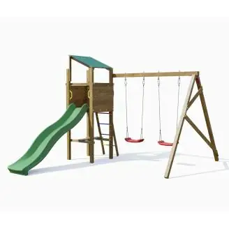 Parque infantil de madera esterilizada en autoclave Playland Swing TGG Play