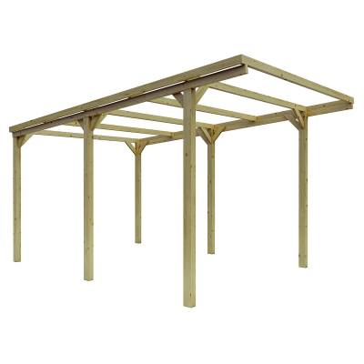 Pérgola de madera 3x5 CarPort, refugio y sombra para vehículos