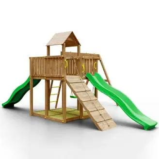 Parque infantil de madera esterilizada en autoclave Woody Tree House TGG Play