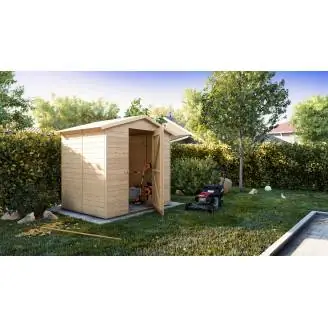 Casita de madera para jardín personalizable Lady 2x2 cm grosor 19mm