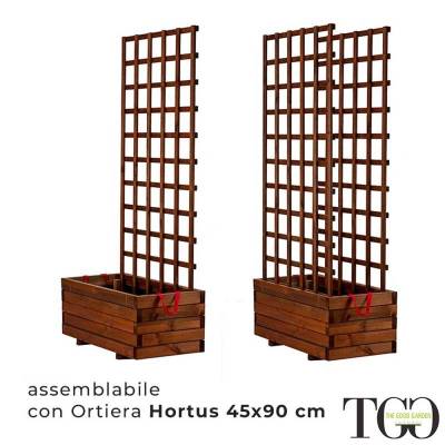 Rejillas y paneles - Barbacoa de madera exterior Hortus 90x90