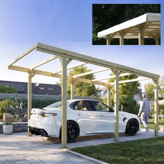 Cubierta de PVC para Pérgola 3x5 Carport Color Blanco