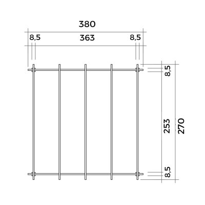 Pérgola de Madera 3x4 para Exteriores y Jardines en madera de conífera impregnada en autoclave