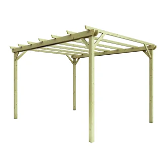 Pérgolas y cenadores - Pérgola de madera 3x4 para exteriores y jardines