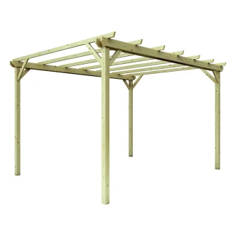 Pérgolas y cenadores - Pérgola de madera 3x4 para exteriores y jardines