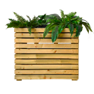 Jardinera Flora 83X31X H 70 Cm en madera tratada en autoclave