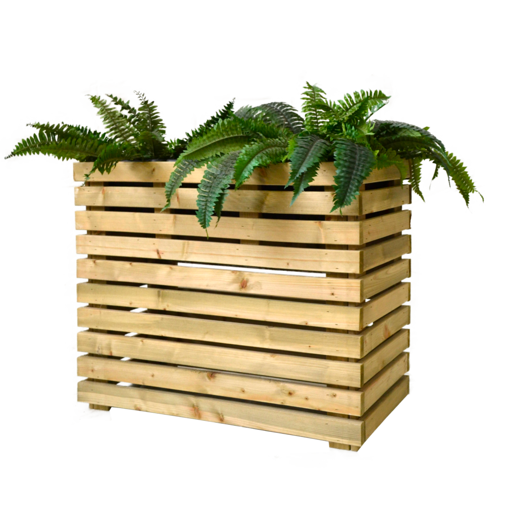 Jardinera Flora 83X31X H 70 Cm en madera tratada en autoclave