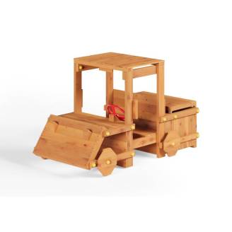 Vehículo de madera para niños Fungoo Garden Buggy parque de juegos de jardín color teca